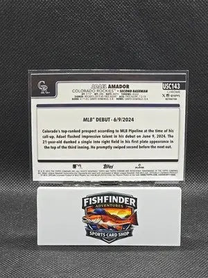 2025 Topps Chrome Update Series - Rookie Debut Adael Amador #USC143 Refractor... - Baseball Card Single