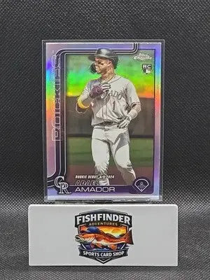 2025 Topps Chrome Update Series - Rookie Debut Adael Amador #USC143 Refractor... - Baseball Card Single