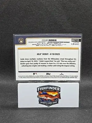 2025 Topps Chrome Update Series - Rookie Debut Caleb Durbin #USC112 X-Fractor... - Baseball Card Single