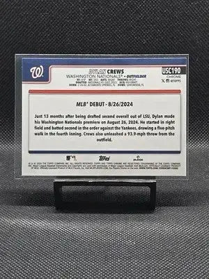2025 Topps Chrome Update Series - Rookie Debut Dylan Crews #USC190 (RC) - Baseball Card Single