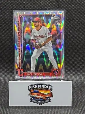 2025 Topps Chrome Update Series - Will Wilson #USC187 RayWave Refractor (RC) - Baseball Card Single