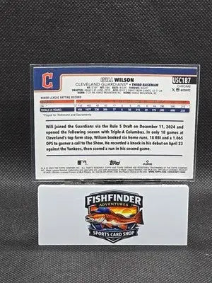 2025 Topps Chrome Update Series - Will Wilson #USC187 RayWave Refractor (RC) - Baseball Card Single