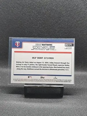 2025 Topps Chrome Update Series - Zebby Matthews #USC171 X-Fractor (RC) - Baseball Card Single