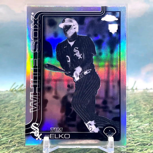 2025 Topps Chrome Update Tim Elko Negative Refractor (RC) KM15 - Baseball Card Single