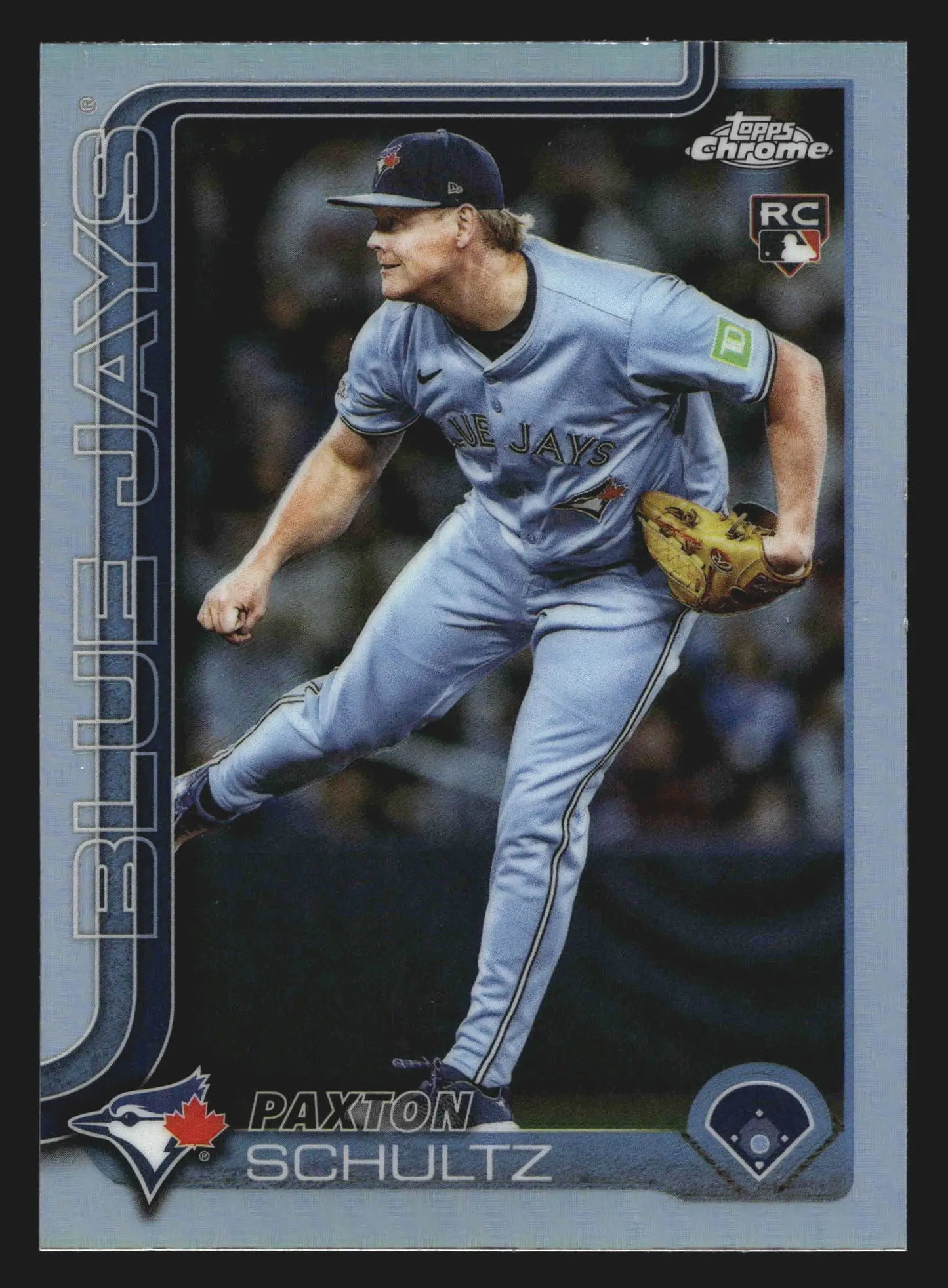 2025 Topps Chrome Update #USC101 Paxton Schultz Refractor RC Blue Jays
