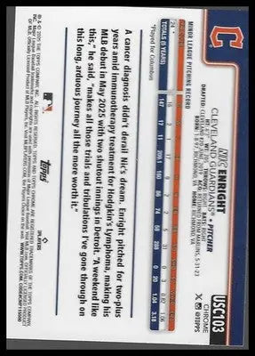 2025 Topps Chrome Update #USC103 Nic Enright RayWave Refractor
