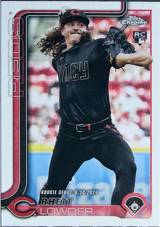 2025 Topps Chrome Update #USC110 Rhett Lowder NM-MT RC Rookie Reds ID:81682 - Baseball Card Single