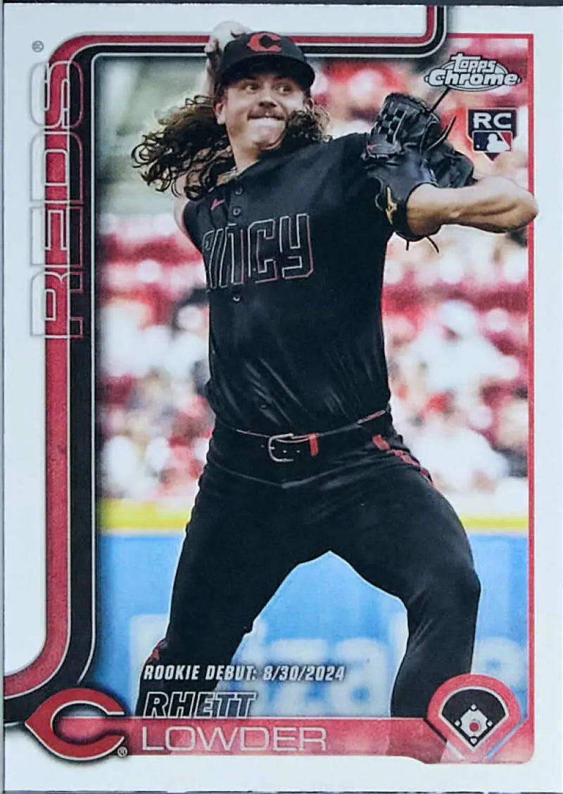 2025 Topps Chrome Update #USC110 Rhett Lowder NM-MT RC Rookie Reds ID:81682 - Baseball Card Single