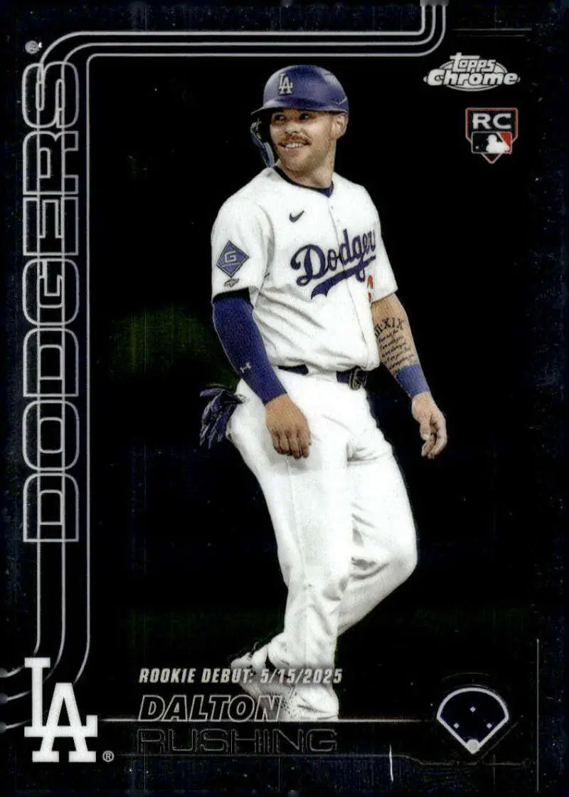 2025 Topps Chrome Update #USC151 Dalton Rushing NM-MT RC Rookie Dodgers ID:81685 - Baseball Card Single