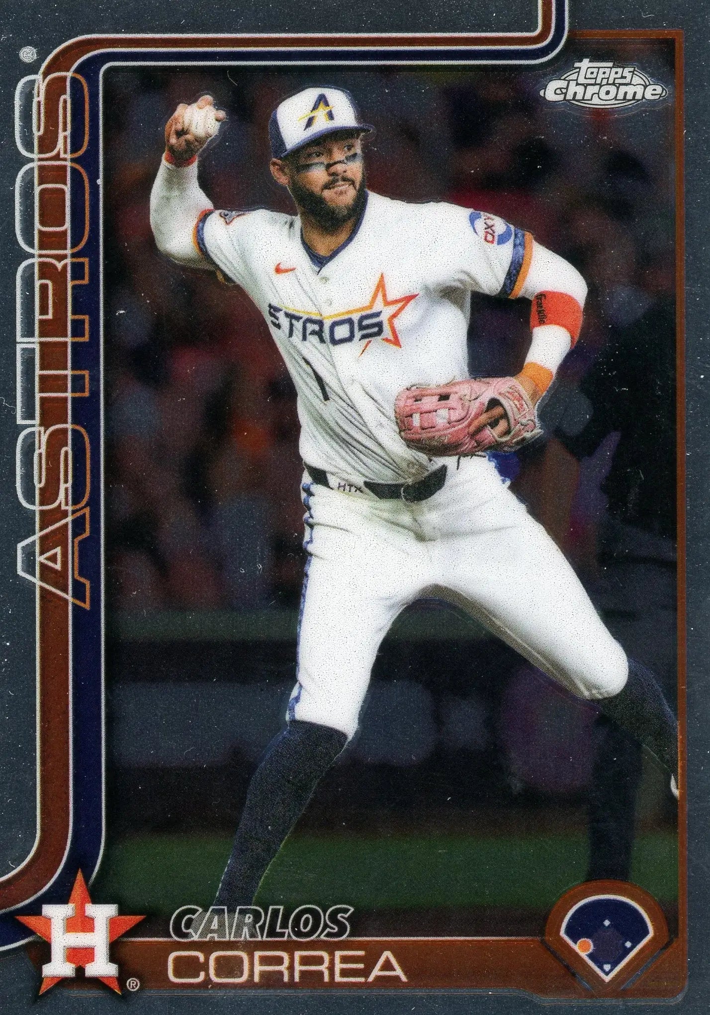 2025 Topps Chrome Update #USC164 Carlos Correa Astros - Baseball Card Single