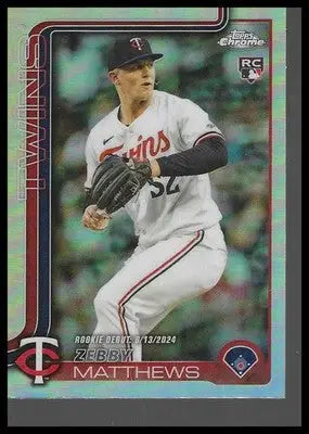 2025 Topps Chrome Update #USC171 Zebby Matthews Refractors