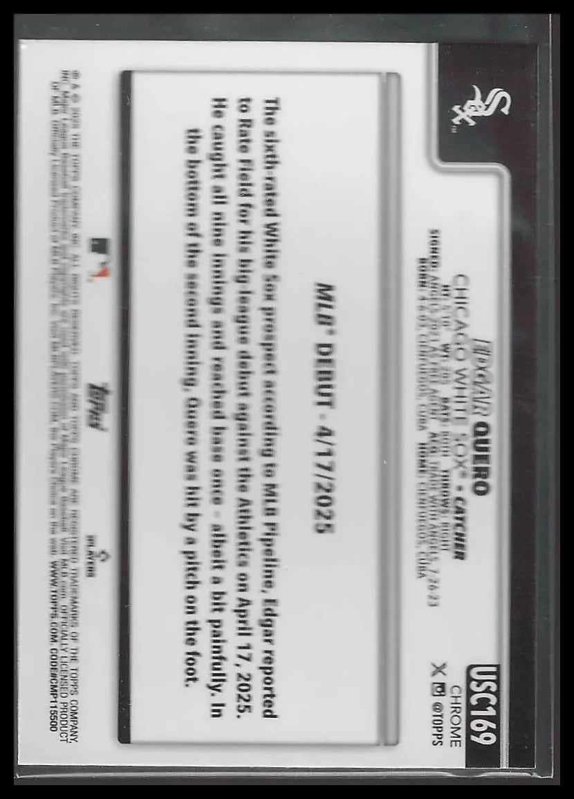 2025 Topps Chrome Update #USC171 Zebby Matthews Rookie - Baseball Card Single