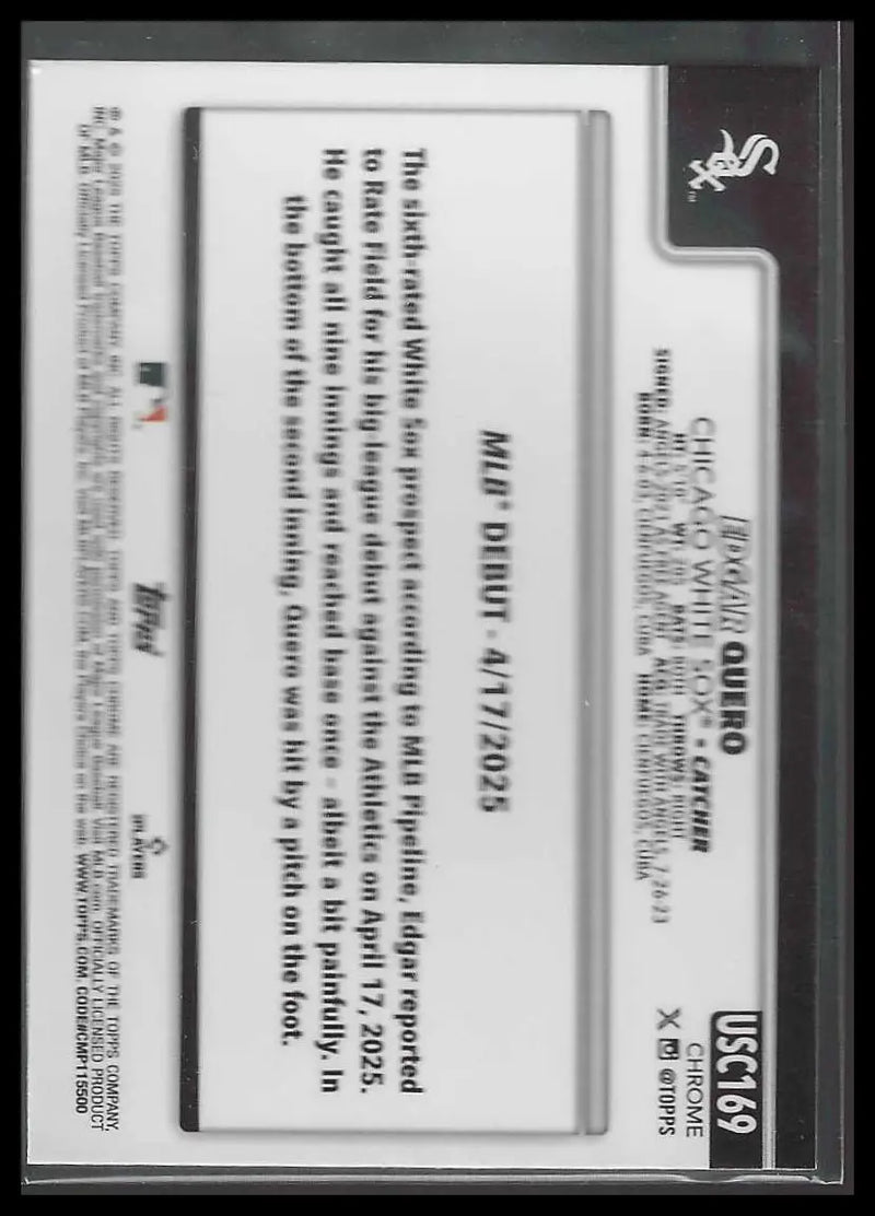2025 Topps Chrome Update #USC171 Zebby Matthews Rookie - Baseball Card Single