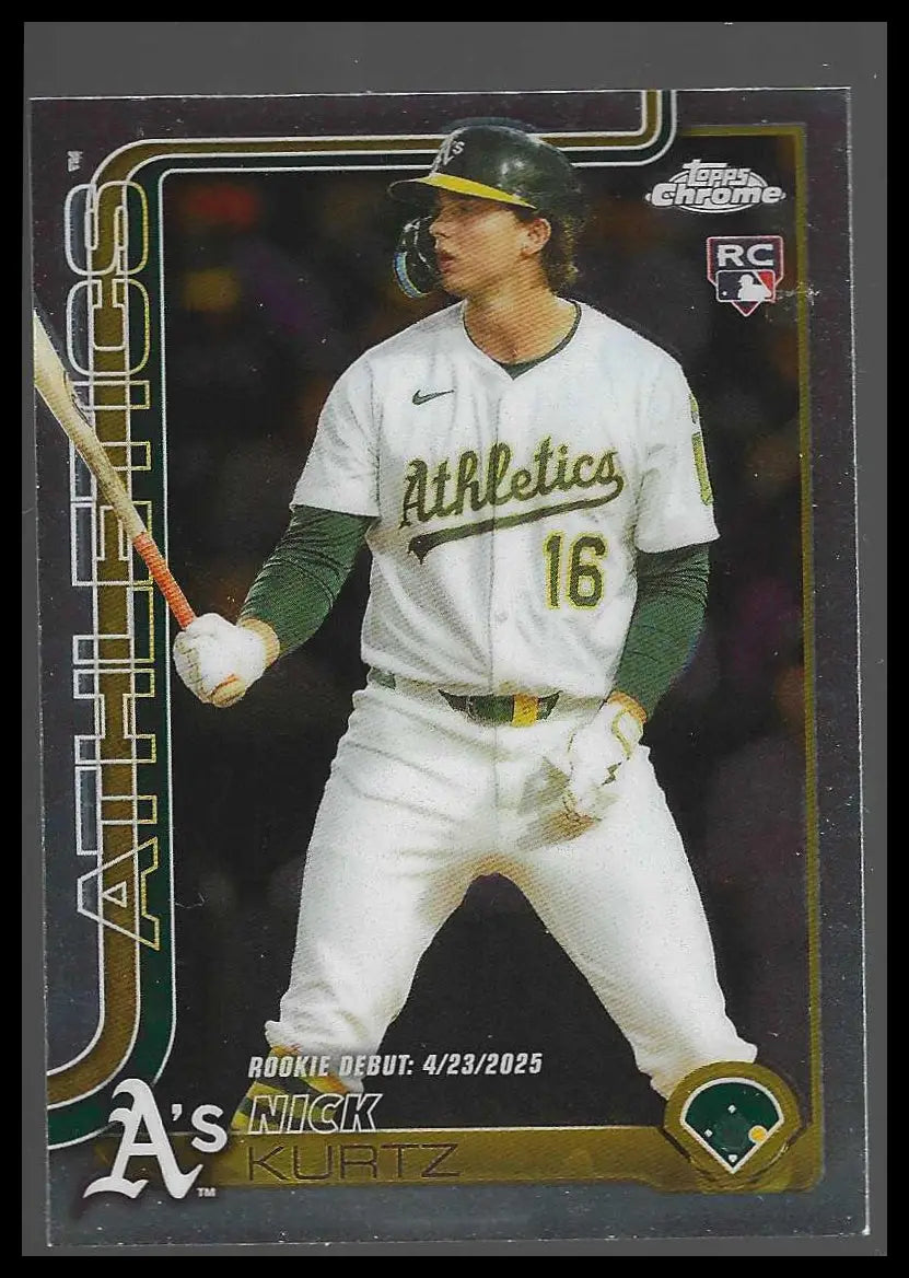 2025 Topps Chrome Update #USC178b Nick Kurtz - Baseball Card Single
