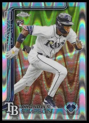 2025 Topps Chrome Update #USC179 Chandler Simpson RayWave Refractor