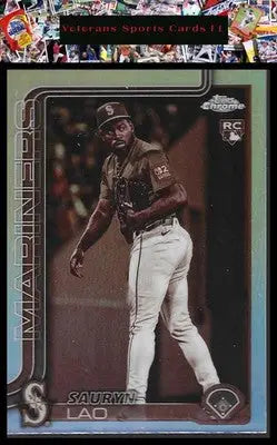 2025 Topps Chrome Update #USC198 Sauryn Lao Sepia Refractors