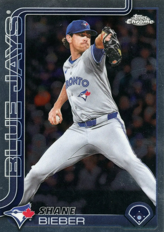 2025 Topps Chrome Update #USC52 Shane Bieber Toronto Blue Jays - Baseball Card Single