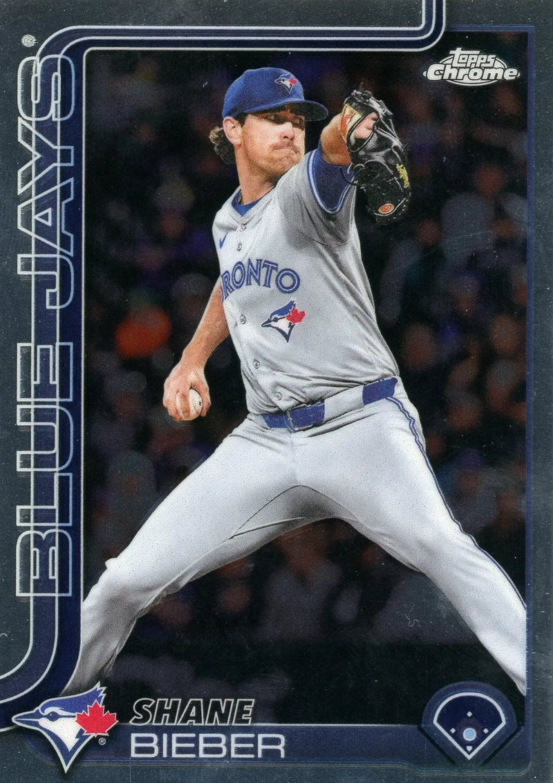 2025 Topps Chrome Update #USC52 Shane Bieber Toronto Blue Jays