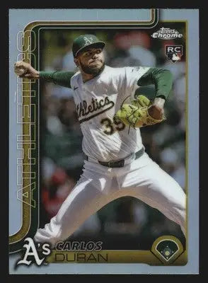 2025 Topps Chrome Update #USC84 Carlos Duran Athletics Refractor RC