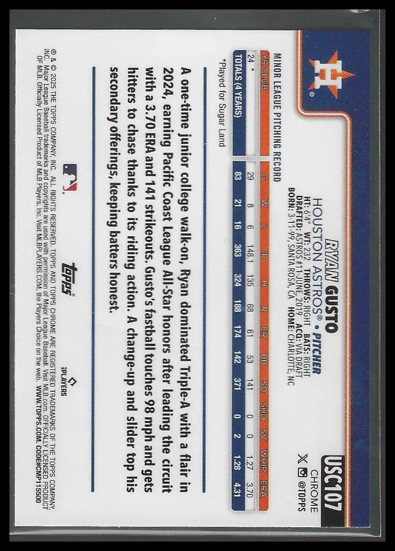2025 Topps Chrome Update #USC90 Chad Patrick Rookie - Baseball Card Single