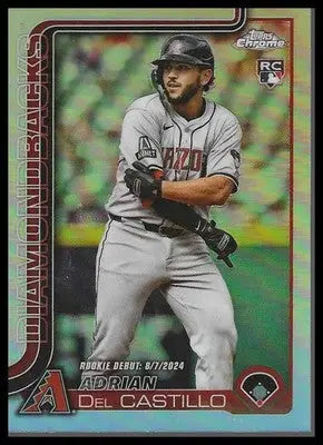 2025 Topps Chrome Update #USC92 Adrian Del Castillo Refractors - Baseball Card Single