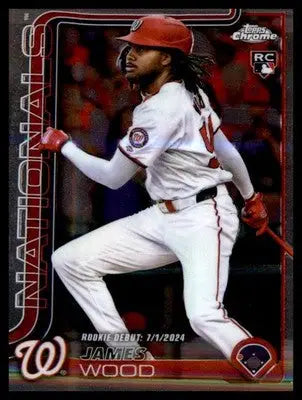2025 Topps Chrome Update #USC95 James Wood - Baseball Card Single
