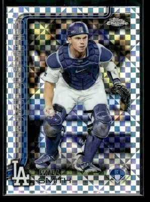 2025 Topps Chrome Update Will Smith #USC196 X-Fractors Los Angeles Dodgers