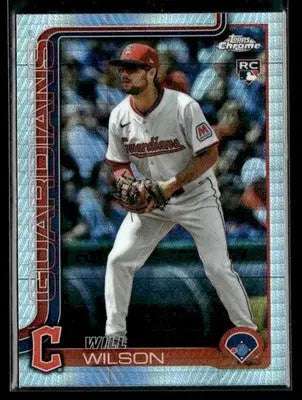 2025 Topps Chrome Update Will Wilson #USC187 Prism Refractors RC Guardians