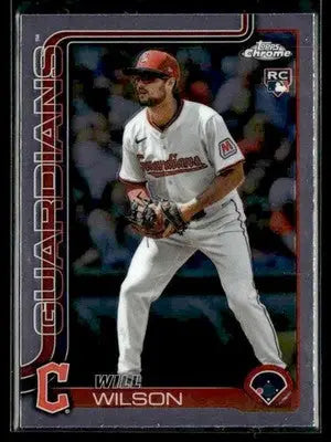 2025 Topps Chrome Update Will Wilson #USC187 RC Cleveland Guardians