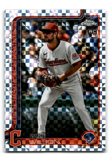2025 Topps Chrome Update X-Fractor #USC187 Will Wilson NM-MT RC Rookie ID:81700 - Baseball Card Single
