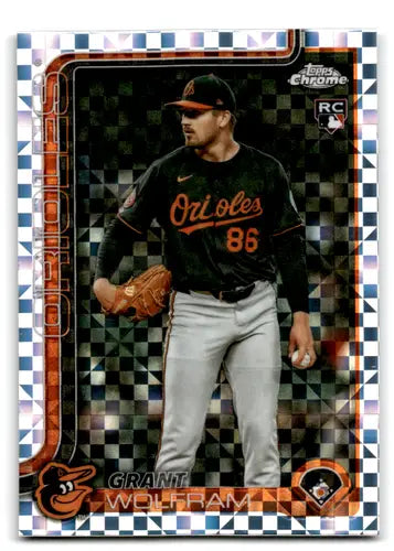 2025 Topps Chrome Update X-Fractor #USC31 Grant Wolfram NM-MT RC Rookie ID:81693 - Baseball Card Single