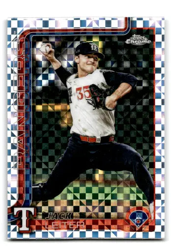 2025 Topps Chrome Update X-Fractor #USC42 Jack Leiter NM-MT Rangers ID:81694 - Baseball Card Single