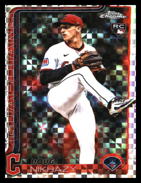 2025 Topps Chrome Update X-Fractors #USC119 Doug Nikhazy Rookie Rookie - Baseball Card Single