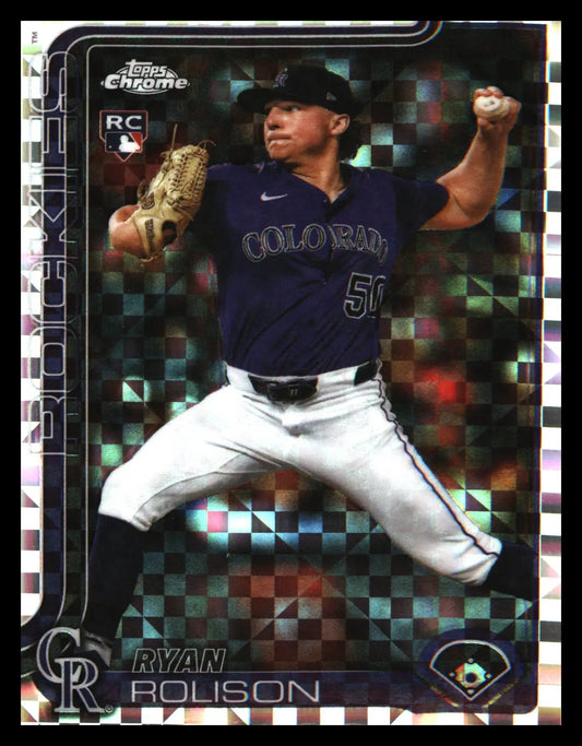 2025 Topps Chrome Update X-Fractors #USC123 Ryan Rolison Rookie Rookie - Baseball Card Single