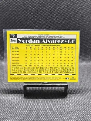 2025 Topps Chrome Update - Yordan Alvarez 35th Anniversary #90CU-7 - Astros - Baseball Card Single