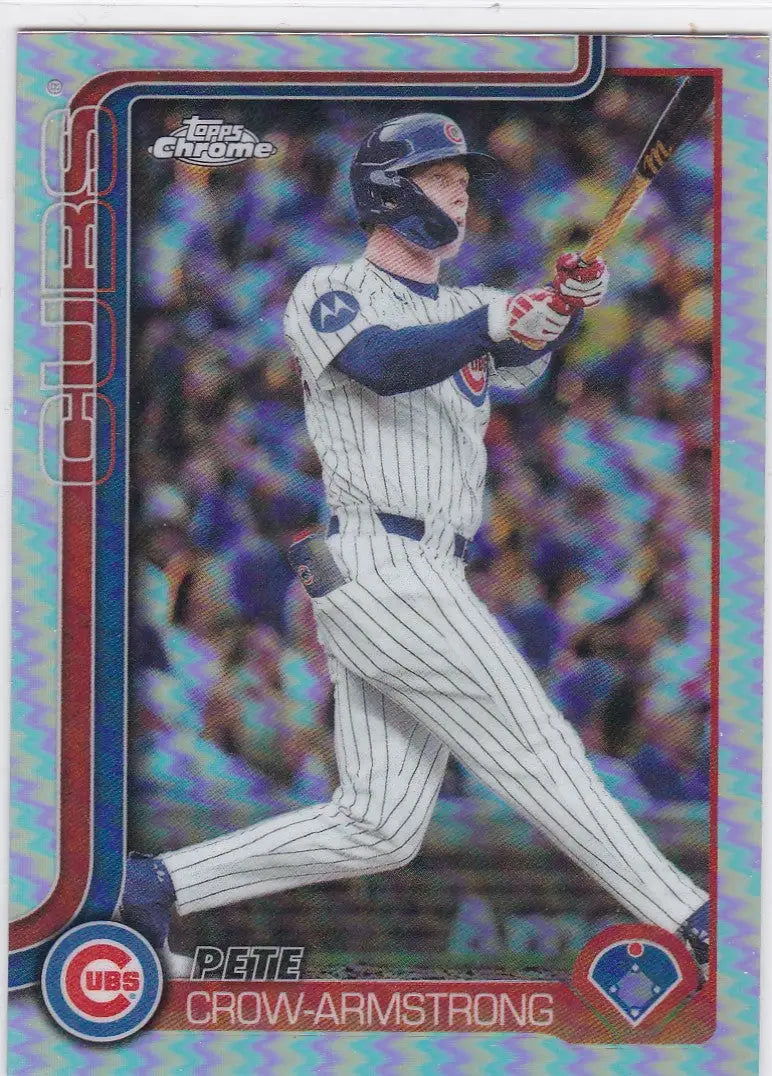 2025 Topps Chrome #USC76 Pete Crow-Armstrong Refractor Chicago Cubs - Baseball Card Single