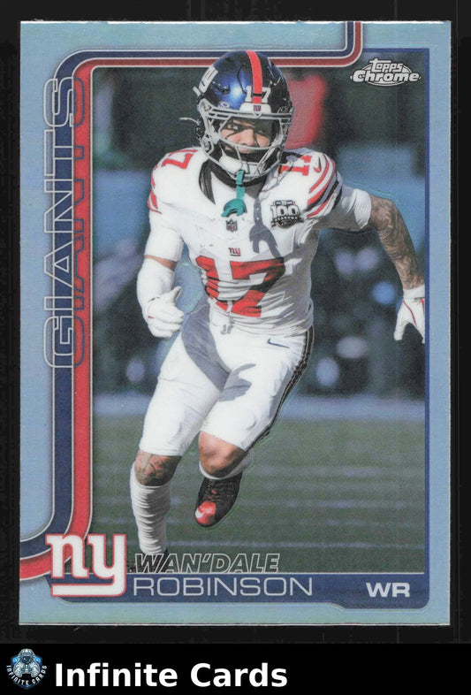 2025 Topps Chrome WAN’DALE ROBINSON #227 Refractor New York Giants - Football Card Single