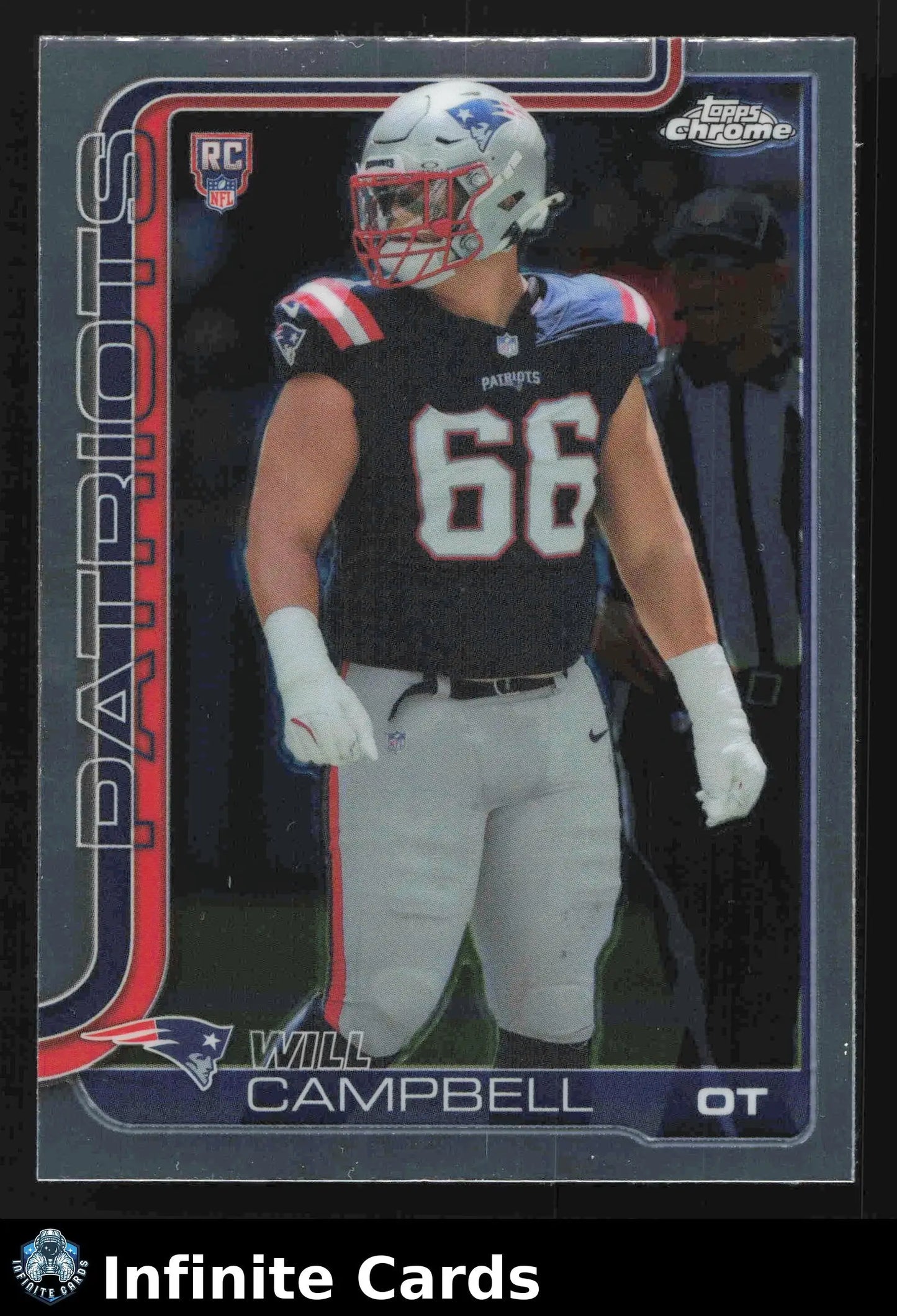 2025 Topps Chrome WILL CAMPBELL #379 New England Patriots RC - Football Card Single
