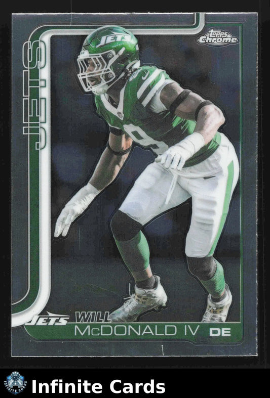 2025 Topps Chrome WILL MCDONALD IV #241 New York Jets - Football Card Single