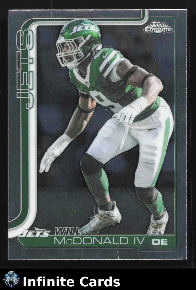 2025 Topps Chrome WILL MCDONALD IV #241 New York Jets - Football Card Single