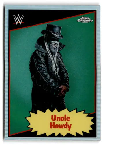 Original gloss Unisex Uncle Howdy wrestling card from 2025 Topps Chrome WWE