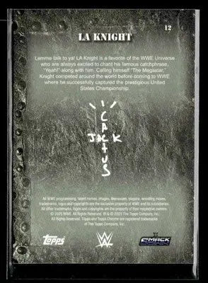 2025 Topps Chrome WWE x Cactus Jack #12 LA Knight - Other