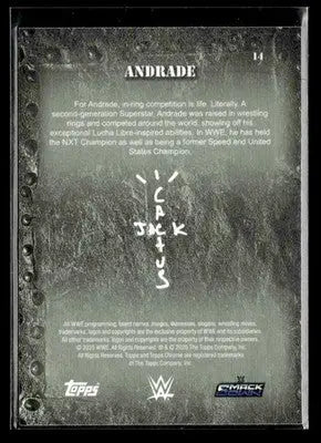 2025 Topps Chrome WWE x Cactus Jack #14 Andrade