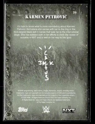 2025 Topps Chrome WWE x Cactus Jack #29 Karmen Petrovic - Other