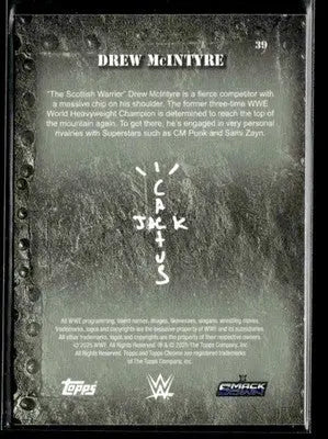 2025 Topps Chrome WWE x Cactus Jack #39 Drew McIntyre - Other