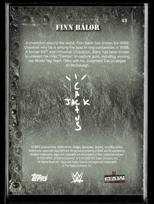 2025 Topps Chrome WWE x Cactus Jack #43 Finn Bálor - Other