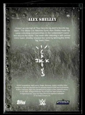 2025 Topps Chrome WWE x Cactus Jack #46 Alex Shelley