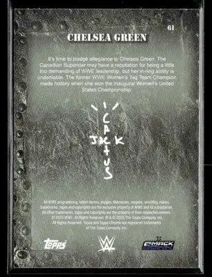 2025 Topps Chrome WWE x Cactus Jack #61 Chelsea Green - Other