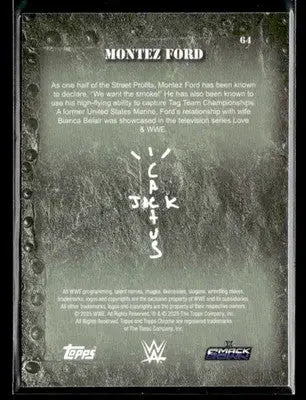 2025 Topps Chrome WWE x Cactus Jack #64 Montez Ford - Other