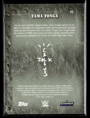 2025 Topps Chrome WWE x Cactus Jack #65 Tama Tonga - Other